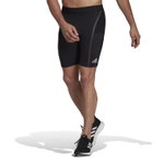 adidas Laufhose Tight Saturday Half (enganliegend, Gesässtasche) kurz schwarz Herren